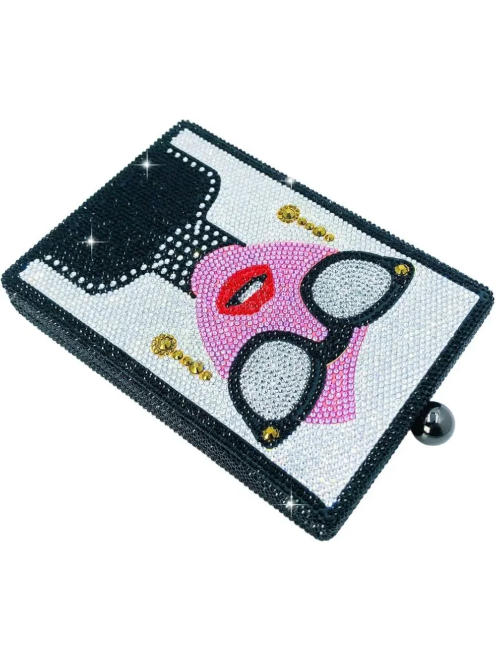 Mini Luxury Crystal Clutch Purse - Women’s Formal Evening Bag, Elegant Handbag